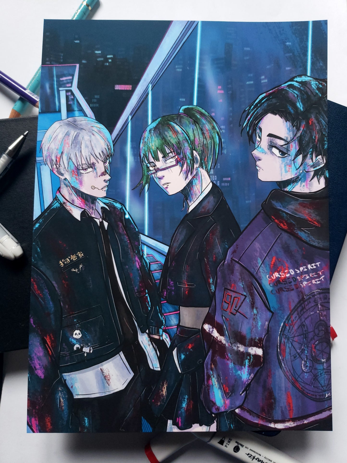 PRINT TRIO JJK [TOGE, MAKI ET YUTA]