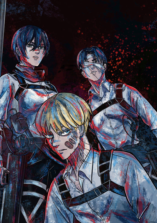 SNK TRIO PRINT [LEVI, MIKASA & ARMIN]